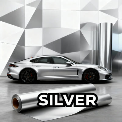 Silver Vinyl Wraps - Kaleido