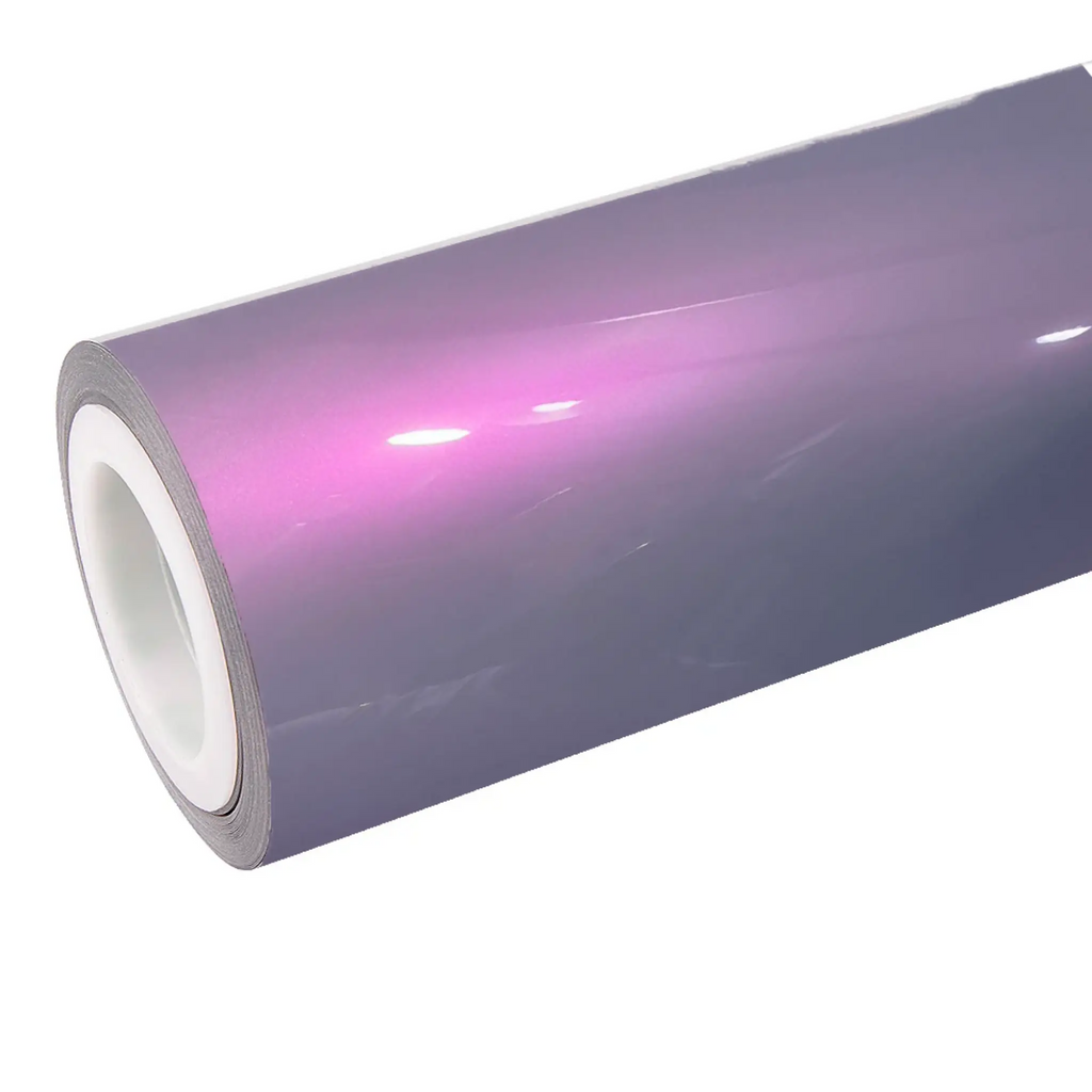 Color Shift Pearl Blue Pink vinyl wrap roll - Changes from pearl blue to vibrant pink - Kaleido