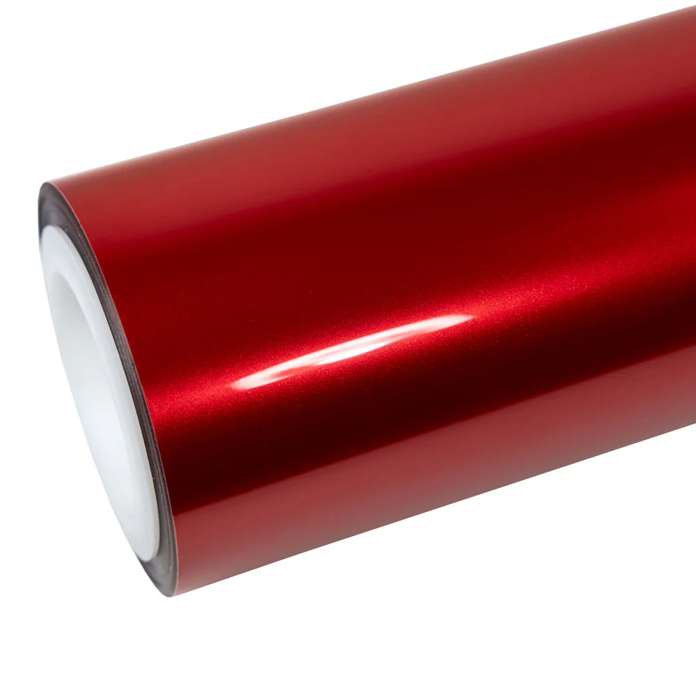 Gloss Metallic Dragon Blood vinyl wrap roll - intense deep red with liquid metal shine - Kaleido
