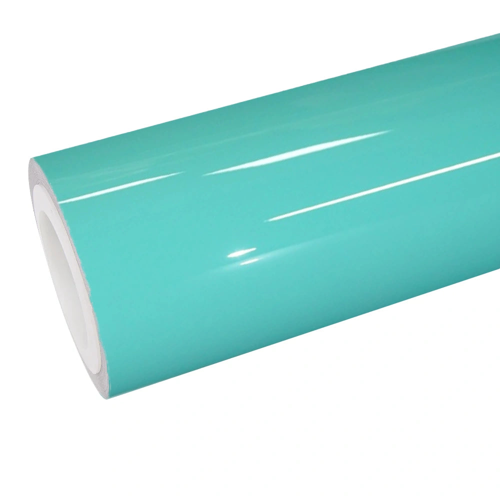 Gloss Tiffany vinyl wrap roll - iconic fresh blue-green color with high-gloss finish - Kaleido