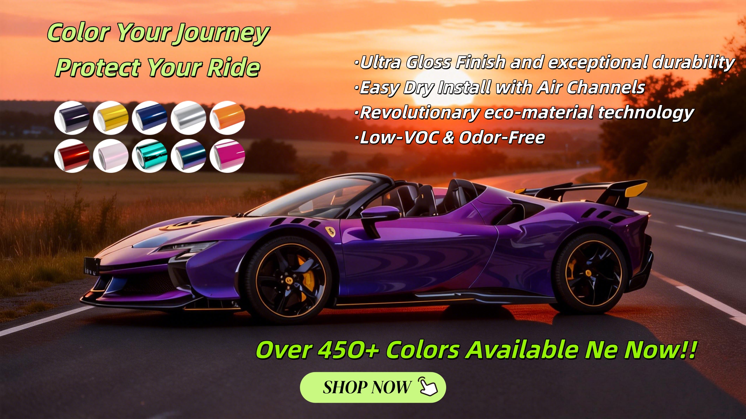 Kaleido Premium Vinyl Wraps - Transform your car with luxury colors and protection - Shop Now